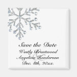 Winter Snowflake Save the Date Magnet