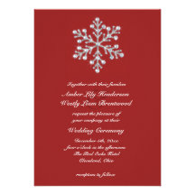 Winter Snowflake Wedding Invitation 2