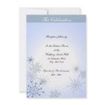 Winter Snowflakes Ice Blue invitations