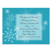 Winter Snowflakes/ Party Invitation