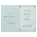 Winter Snowflakes Wedding Program flyers