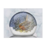 Winter Snowglobe Postcard