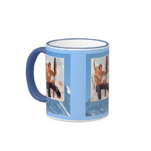 Winter sports - Adjusting the skis Coffee Mugs