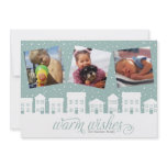 Winter Street Holiday Photo Greeting invitations