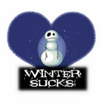 winter sucks emo snowman cut out