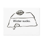 Winter sucks postcards