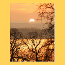 Winter Sunset 5 postcards