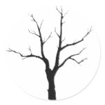 Winter Tree Black and White Set stickers