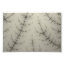 Winter Trees Fractal Photo Print