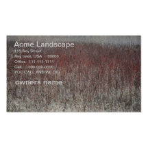 Winter Vegetation Business Card Templates