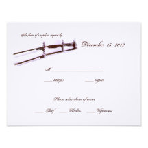 Winter Wedding Beautiful Response Personalized Invite