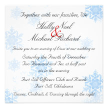 winter ,wedding,invite,red,blue,white,classy chic