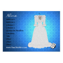 'Winter Wedding' Profile Card Business Card Templates