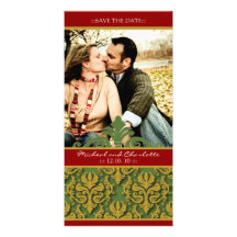 Winter Wedding Save the Date Wedding Photo Card