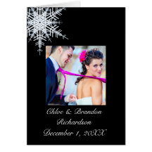 Winter Wedding Thank You Card