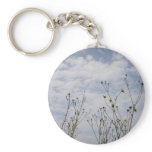 winter wildflower silouette keychains