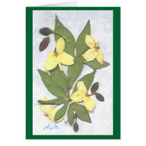Winter Wildflowers Greeting Card