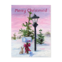 Winter Wonderland Christmas postcard