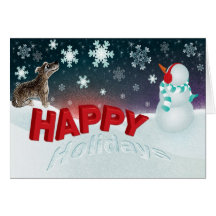 Winter Wonderland - holiday season greetings Cards