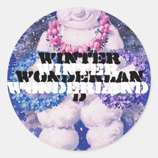 Winter Wonderland Snowman Stickers