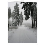 winter wood greeting card