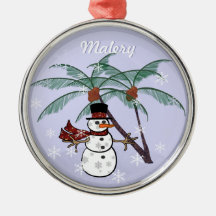 Wintering in Hawaii Christmas Tree Ornament