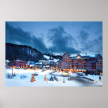 Winterpark Ski Lodge Print