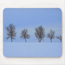 winter's blues mouse mat