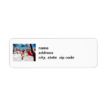 Winters Serenity Cardinal Postage Labels