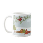 Wintertime Scene with Red Bird Mug
