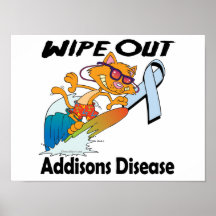 Wipe Out Addisons Disease Poster