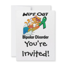 Wipe Out Bipolar Disorder Personalized Invites