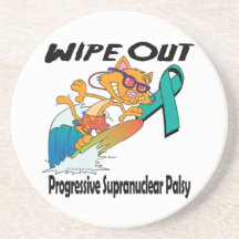 Wipe Out Progressive Supranuclear Palsy Drink Coaster