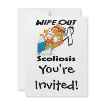 Wipe Out Scoliosis Personalized Invitation