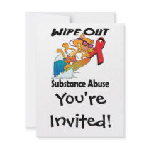 Wipe Out Substance Abuse Custom Announcements