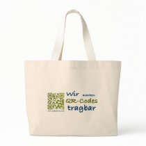 wir machen qr-codes tragbar tragetasche