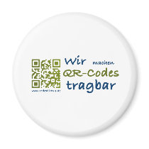 wir machen qr-codes tragbar kühlschrankmagnet