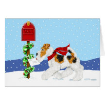Wire Fox Christmas Mail Card