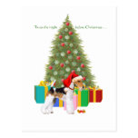 Wire Fox Terrier Christmas Post Cards