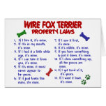 WIRE FOX TERRIER Property Laws 2 Cards