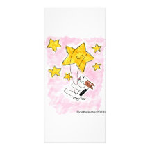 Wire fox terrier swingin' on a star rack card template
