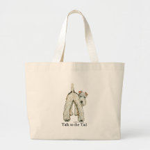 Wire Fox Terrier Tail Canvas Bag