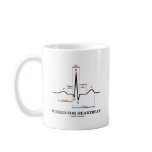 Wired For Heartbeat (ECG/EKG Sinus Rhythm) mugs