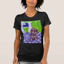 wirehaired dachsund senses smiling moon tshirts