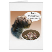 Wirehaired Pointing Griffon Turkey Card