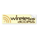 Wireless Access Christian bumper sticker bumper stickers