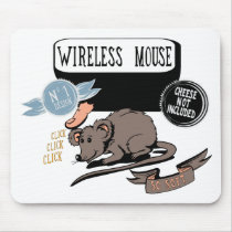 Wireless Mouse ~ Funny New Geek Gift mousepads