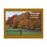 Wisconsin, A Place For... Postcard