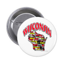 Wisconsin Beer Brats Cheese Fish-Fry Buttons