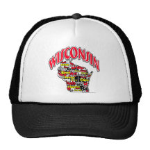 Wisconsin Beer Brats Cheese Fish-Fry Trucker Hats